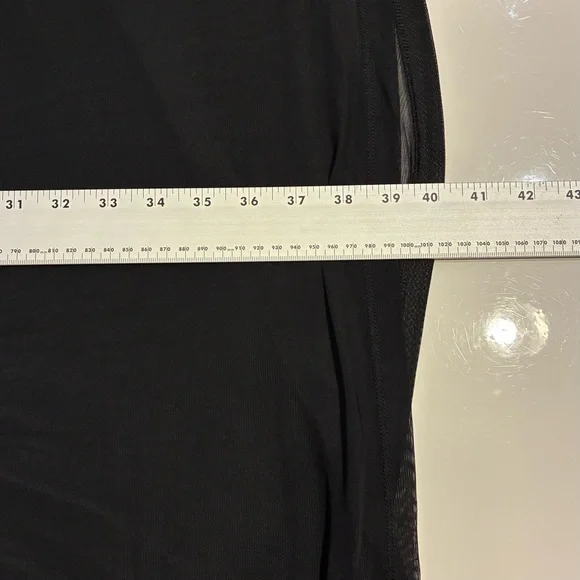 New Old Navy Waist-Defined Sleeveless Tie-Shoulder Smocked Mesh Mini Dress 4X - Picture 7 of 7